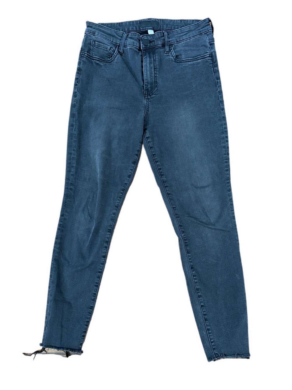 KUT From The Kloth Grey Was High-Rise Frayed Hem Skinny Jeans